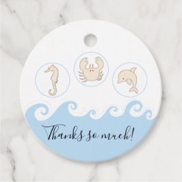 Baby shower Zee Mobile Bedankjes Labels