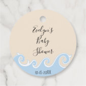 Baby shower Zee Mobile Bedankjes Labels (Achterkant)
