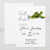 Baby shower Zee turnuitnodiging Kaart (Voorkant / Achterkant)