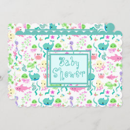 Baby shower zeeen kaart