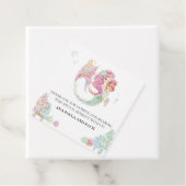 Baby shower Zeemeermin Dank u Bedankjes Labels (In situ)