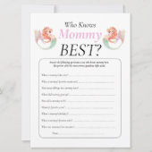 Baby Shower Zeemeermin Onder De Zee Kent Moedertje Kaart (Voorkant)