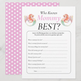 Baby Shower Zeemeermin Onder De Zee Kent Moedertje Kaart