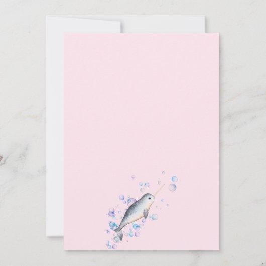 Baby shower zeepbellen zeepbellen kaart (Achterkant)