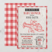 Baby shower Zeevruchten Boil Invitation Kaart (Voorkant / Achterkant)