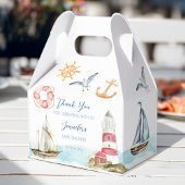 Baby shower zeezeilthema bedankdoosjes