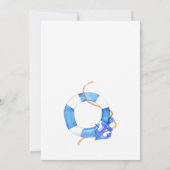 Baby shower zeezeilthema kaart (Achterkant)