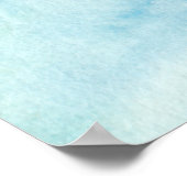 Baby shower zeezeilzeilzeiltijger poster (Hoek)