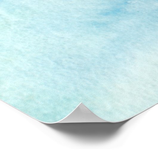 Baby shower zeezeilzeilzeiltijger poster (Hoek)