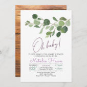 baby shower zilveren dollar kaart (Voorkant / Achterkant)