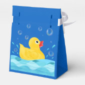 Baby shower zoete Rubber Ducky Bubbles Bedankdoosjes (Achterkant)