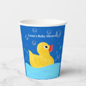 Baby shower zoete Rubber Ducky Bubbles Papieren Bekers (Voorkant)