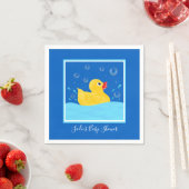 Baby shower zoete Rubber Ducky Bubbles Servet (Insitu)