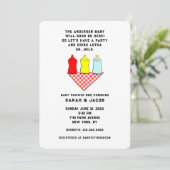 Baby shower zomer kaart (Staand voorkant)