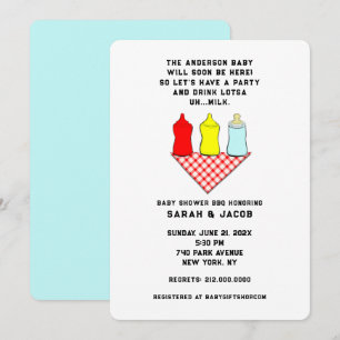 Baby shower zomer kaart