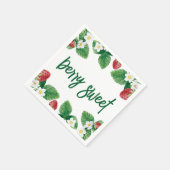 Baby shower zomeraardbei servet (Hoek)