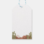 Baby shower Zon en woestijn thema Cadeaulabel (Achterkant)