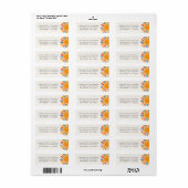 Baby Shower Zon Retouradres Etiket (Full Sheet)