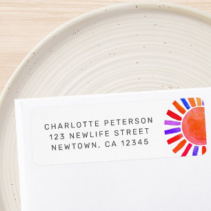 Baby Shower Zon Retouradres Etiket