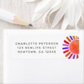 Baby Shower Zon Retouradres Etiket (Insitu)