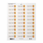 Baby Shower Zon Retouradres Etiket (Full Sheet)
