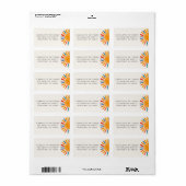 Baby Shower Zon Retouradreslabel Etiket (Full Sheet)