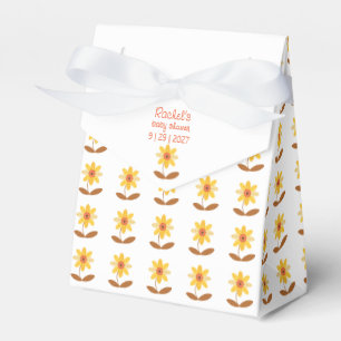 Baby shower Zonnebloem Thema Favoriet Dozen Bedankdoosjes
