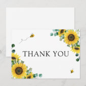 Baby shower zonnebloemen (Voorkant / Achterkant)