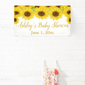 Baby shower zonnebloemen Boho Floral Prop Spandoek (Insitu)