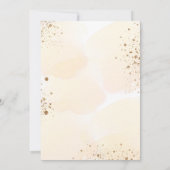 Baby shower zonnebloemen eucalyptusgoud glitter kaart (Achterkant)