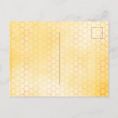 Baby shower zonnebloemen, griedig van mam tot bije uitnodiging briefkaart (Achterkant)