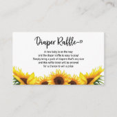 Baby shower zonnebloempitten luzerne informatiekaartje (Voorkant)