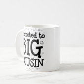 baby shower Zwangerschap Aankondiging grote neef M Koffiemok (Voorkant links)