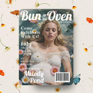 Baby shower Zwangerschapstijdschrift Hoesje Uitnod Kaart