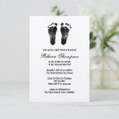 Baby shower zwart-wit Prints Kaart (Staand voorkant)