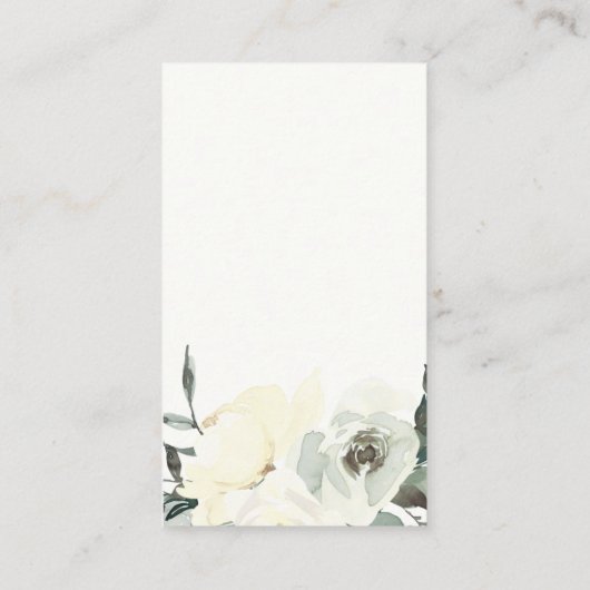 BABY SHOWER ZWARTE WIT-WIT-VLOERBUNCH DISPLAY INFORMATIEKAARTJE (Achterkant)