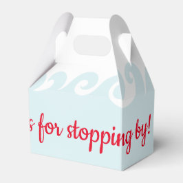 Baby shower zwembad bedankdoosjes