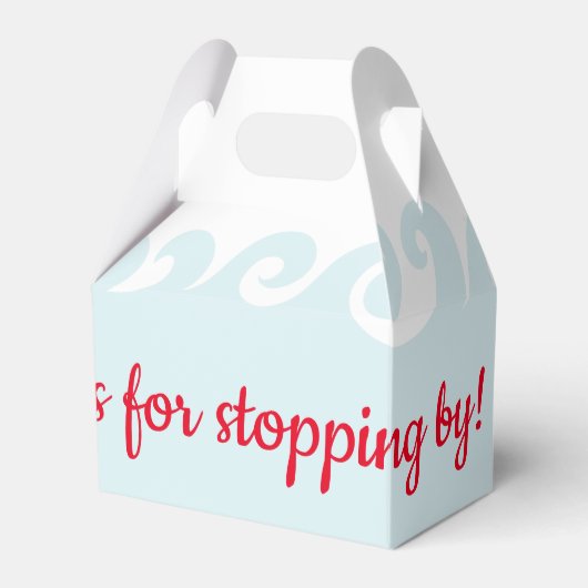 Baby shower zwembad bedankdoosjes (Voorkant Zijde)