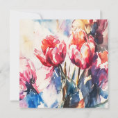 baby shower zwemmer bluewater spatten uitnodiging (Achterkant)