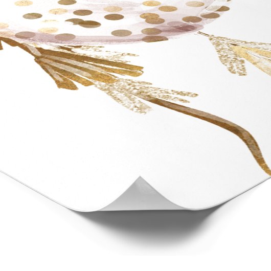 Baby showers ballonnen poster (Hoek)