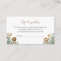 Baby showers behuizing Kaart met Baby luier loof