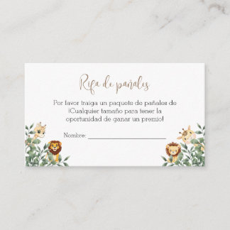 Baby showers behuizing Kaart met Baby luier loof