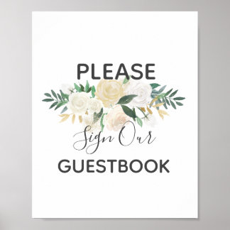 Baby showers bloemen Onderteken ons e-mailboek Poster