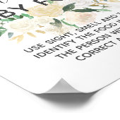 Baby showers bloemen raden Baby Poster (Hoek)