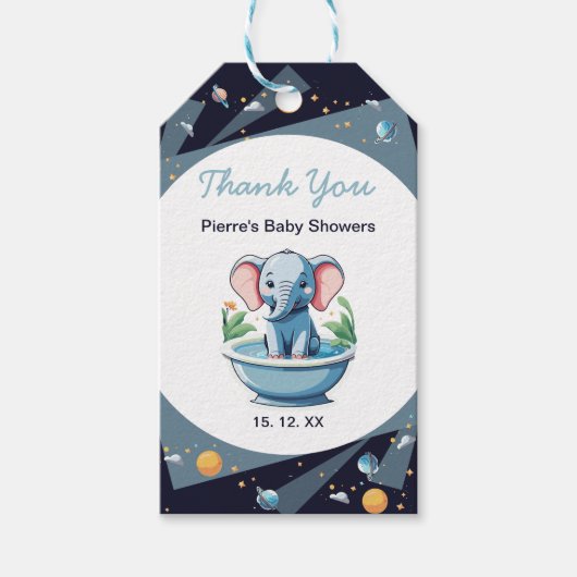 Baby showers cadeaulabel (Voorkant)