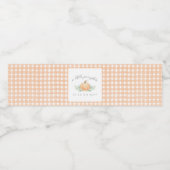 Baby showers flesetiket | Een beetje pompoen Waterfles Etiket (Enkel label)