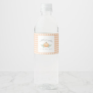 Baby showers flesetiket Een beetje pompoen Waterfles Etiket
