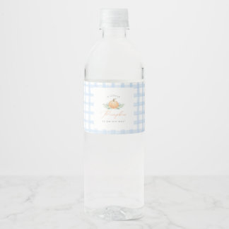 Baby showers flesetiket | Een beetje pompoen Waterfles Etiket