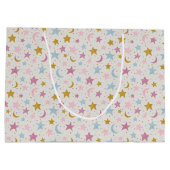 Baby showers geschenkzak - Twinkle Twinkle-Twiligh Groot Cadeauzakje (Achterkant)