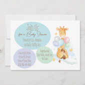 Baby showers Giraffe plat Kaart (Voorkant)